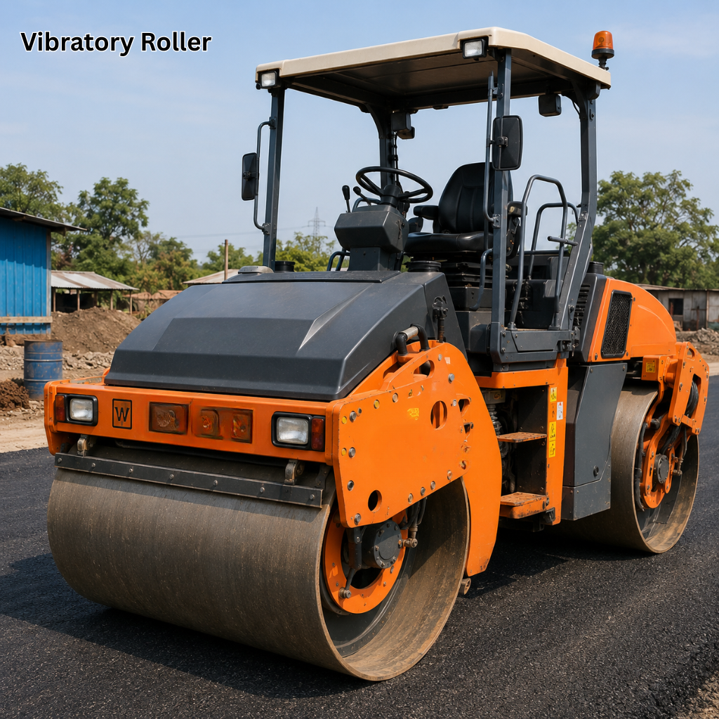 Vibratory roller compacting